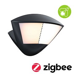 Obrázek pro produkt LED venkovní nástěnné svítidlo Smart Home Zigbee 3.0 Skyla pohybové čidlo neláká hmyz IP44 226x164mm CCT 10W 230V antracit hliník - PAULMANN