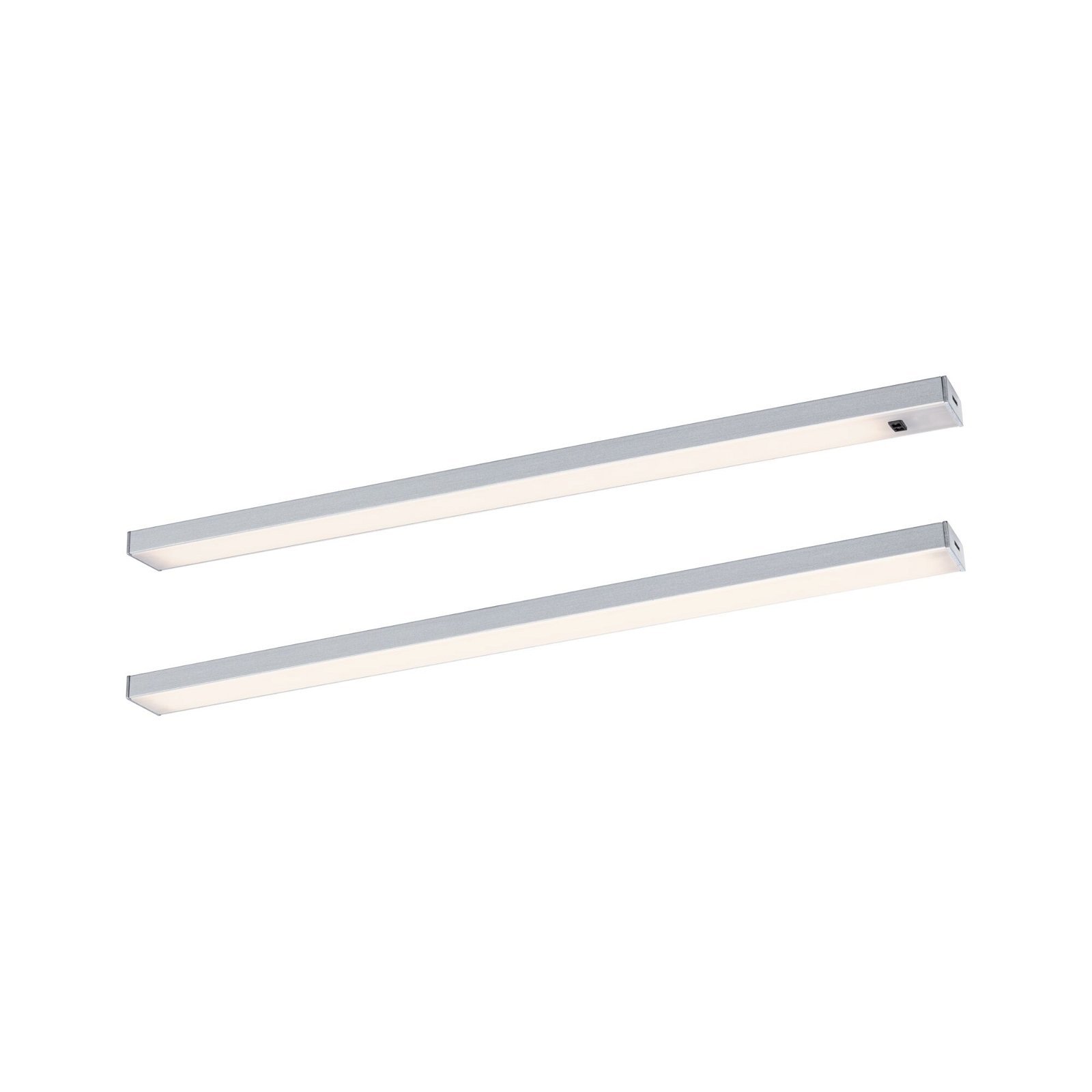 P 98608 LED podskříňkové svítidlo Inline 2ks startovací sada 2x4W 350x26mm 24V matný chrom - PAULMANN