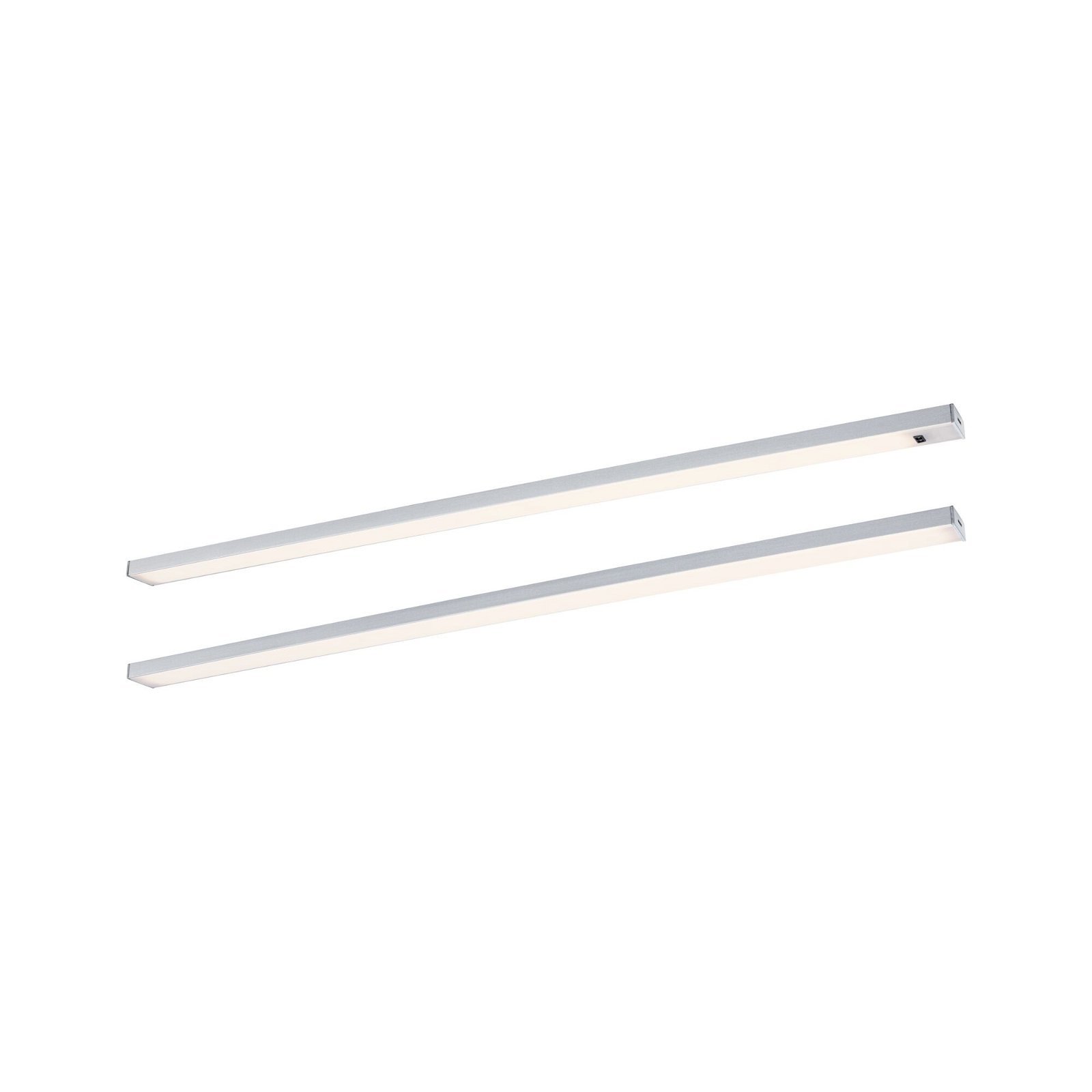 P 98616 LED podskříňkové svítidlo Inline 2ks startovací sada 2x6W 550x26mm 24V matný chrom - PAULMANN