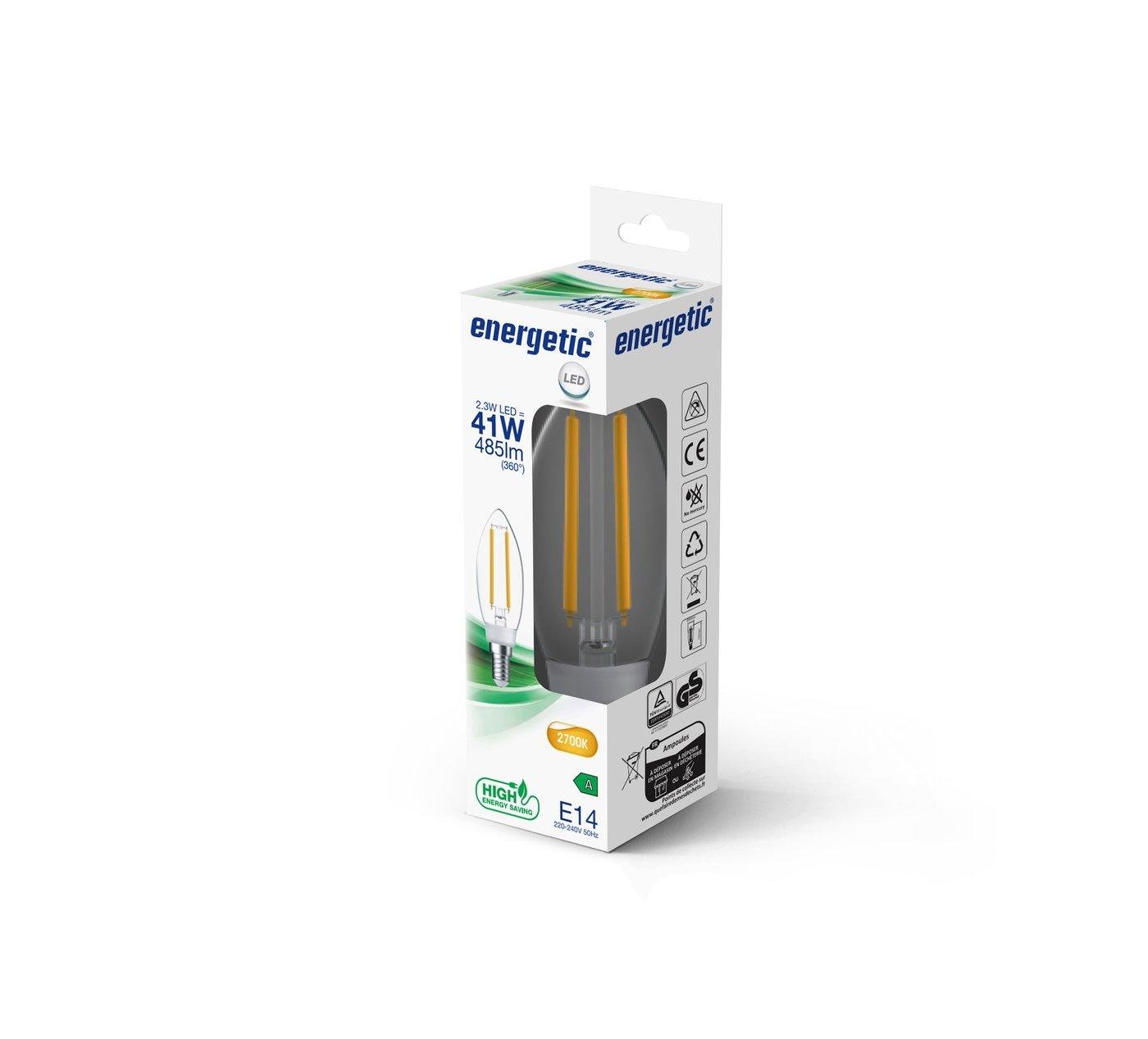 NOR 5223000321 A-Class E14 C35 2700K LED žárovka čirá - NORDLUX