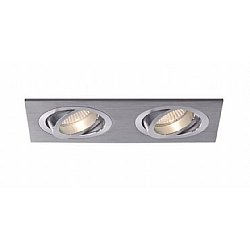 Obrázek pro produkt Vestavné svítidlo Aluminio Plata, kart.hliník 2x 7W 230V - BPM