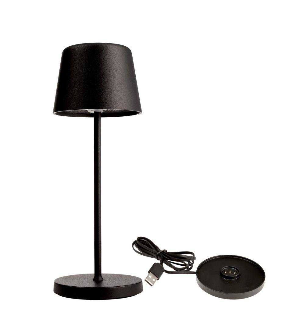 IMPR 620208 AKCE - Deko-Light nabíjecí svítidlo - sada Canis Mini černá + nabíjecí základna - LIGHT IMPRESSIONS
