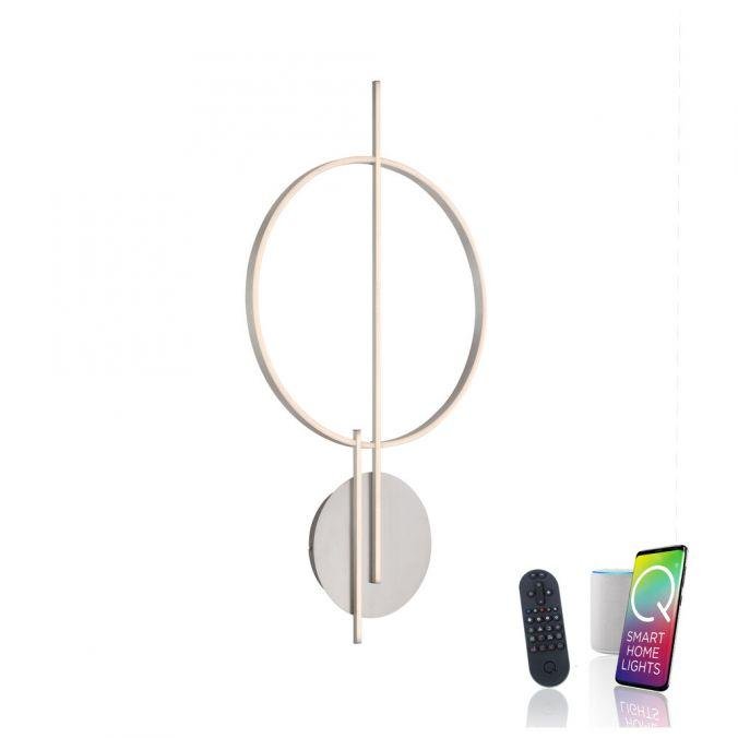 PN 6154-55 Q ARKOA LED stropní svítidlo Smart Home stříbrná barva stmívatelné RGB ZigBee 2700-5000K - PAUL NEUHAUS