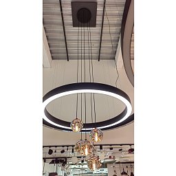 Obrázek pro produkt Závěsné svítidlo MULTI 5 SPHERE MINI NATURAL světlý dub/ černá patice/ pokov MIX barev - YOURDESIGN