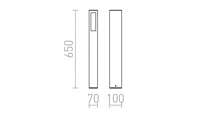 RED R10441 TREEZA 65 stojanová antracitová 230V E27 26W IP54 - RED - DESIGN RENDL (obrázek 3)