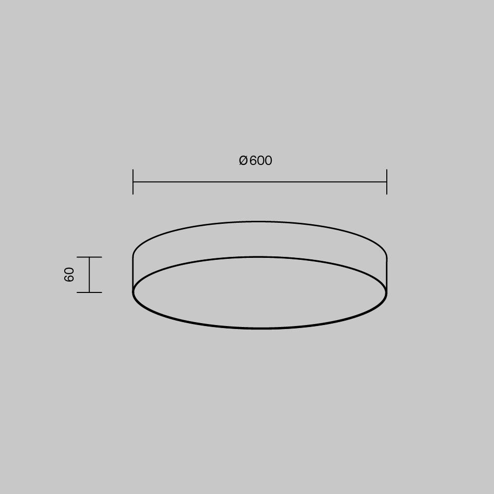M C032CL-90W3K-RD-MG Stropní svítidlo Zon 90W 120d C032CL-90W3K-RD-MG - MAYTONI (obrázek 9)