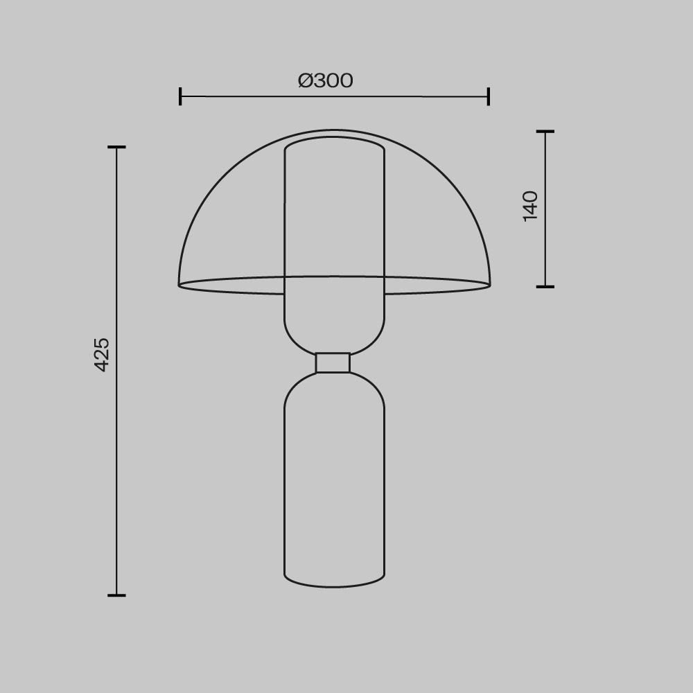 M MOD177TL-01B Stolní lampa Memory E14 40W černá kov/keramika - MAYTONI (obrázek 8)