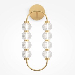 Obrázek pro produkt Nástěnné svítidlo Amulet 3000K 16W teplá bílá 800lm zlatá kov sklo - MAYTONI