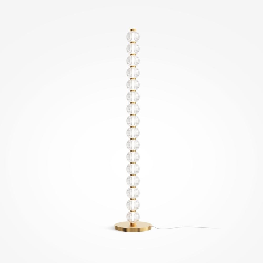 M MOD555FL-L23G3K Stojací lampa Amulet 3000K 33W teplá bílá 1550lm zlatá kov - MAYTONI