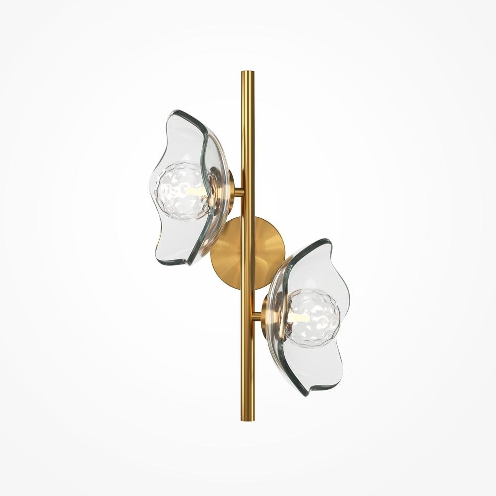 M MOD207WL-02BS Nástěnné svítidlo Miracle 2xG9 max 28W mosaz čiré sklo kov - MAYTONI