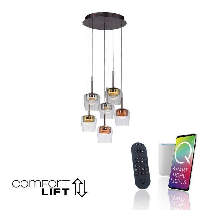 PN 2744-70 LED závěsné svítidlo Q-KON vícebarevné Smart Home ZigBee 2700-5000K - PAUL NEUHAUS