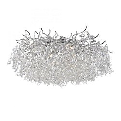 Obrázek pro produkt Stropní svítidlo RICICLE chrom s křišťálovými přívěsky 80cm - PAUL NEUHAUS
