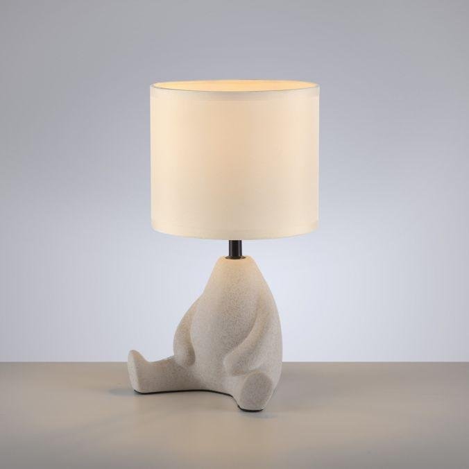 LD 14190-39 TED Stolní lampa béžová, sedící postava, látkové stínidlo, vypínač na kabelu - JUST LIGHT (obrázek 8)