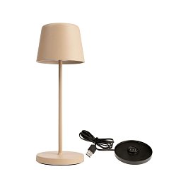 Obrázek pro produkt Deko-Light nabíjecí svítidlo - sada Canis Mini béžová + nabíjecí základna - LIGHT IMPRESSIONS