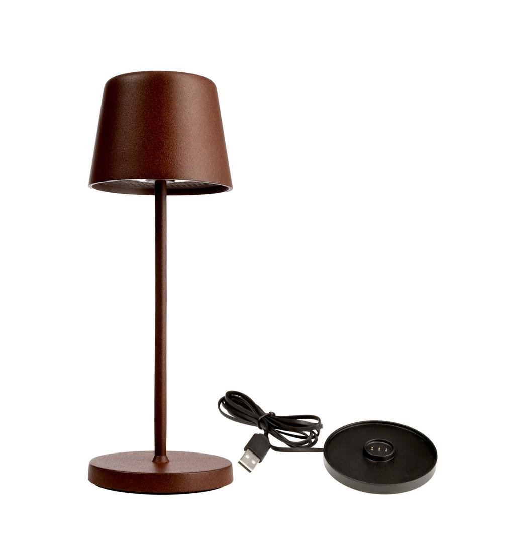 IMPR 620206 Deko-Light nabíjecí svítidlo - sada Canis Mini rezavá + nabíjecí základna - LIGHT IMPRESSIONS