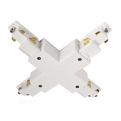 Obrázek pro produkt Deko-Light 3-fázový kolejnicový systém - D Line DALI X-spojka levé-levé-pravé-pravé, bílá - DEKOLIGHT