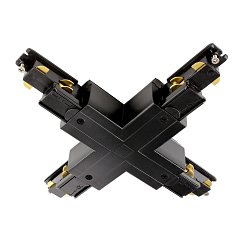 Obrázek pro produkt Deko-Light 3-fázový kolejnicový systém - D Line DALI X-spojka levé-levé-pravé-pravé, černá - DEKOLIGHT