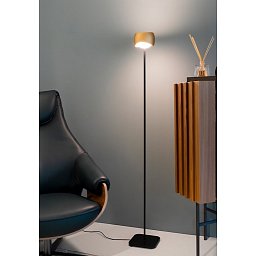 Obrázek pro produkt VÝPRODEJ VZORKU - Stojací lampa CURVED matná černá (pouze noha) - OLIGO