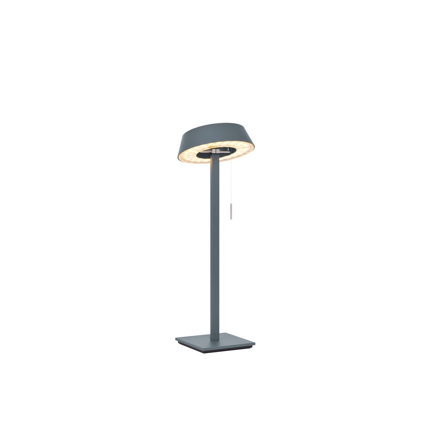 Levně OL 45-883-11-45X VÝPRODEJ VZORKU - Stolní svítidlo GLANCE straight matná šedá 2x LED 2700K 1600lm 24,5W - OLIGO