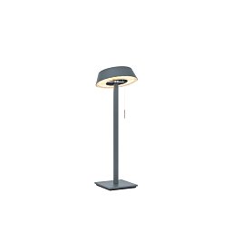 Obrázek pro produkt VÝPRODEJ VZORKU - Stolní svítidlo GLANCE straight matná šedá 2x LED 2700K 1600lm 24,5W - OLIGO