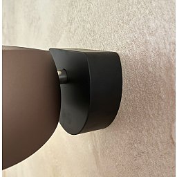 Obrázek pro produkt VÝPRODEJ VZORKU - Základna pro nástěnné svítidlo CURVED matná černá - OLIGO
