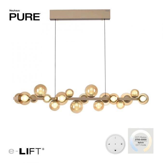 PN 2557-97 LED závěsné svítidlo PURE E-Popup elektrické 2700-5000K bronz / amber / satin - PAUL NEUHAUS