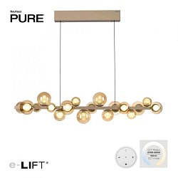 Obrázek pro produkt LED závěsné svítidlo PURE E-Popup elektrické 2700-5000K bronz / amber / satin - PAUL NEUHAUS