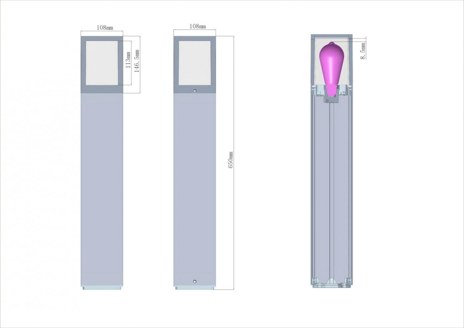 IMPR 730496 Deko-Light stojací svítidlo - Facado A 650 mm, 1x max. 20 W E27, antracit (obrázek 10)