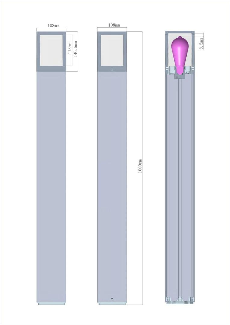 Obrázek produktu Deko-Light stojací svítidlo - Facado II hranaté tónované 1000mm, 1x max 20 W, E27, šedá - LIGHT IMPRESSIONS 5 Obrázek produktu Deko-Light stojací svítidlo - Facado II hranaté tónované 1000mm, 1x max 20 W, E27, šedá - LIGHT IMPRESSIONS 5