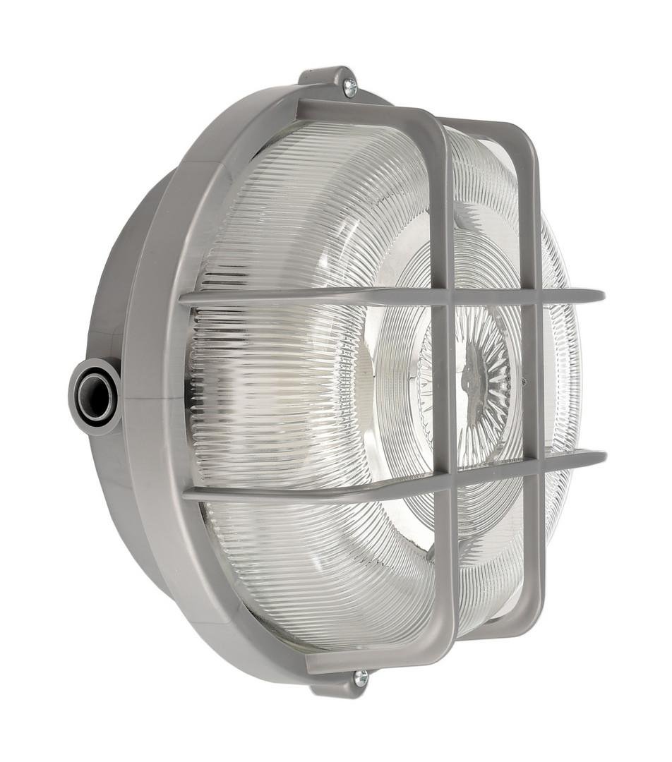 IMPR 731164 Deko-Light stropní a nástěnné přisazené svítidlo - Syrma kulaté, 1x max. 100 W E27, šedá - LIGHT IMPRESSIONS