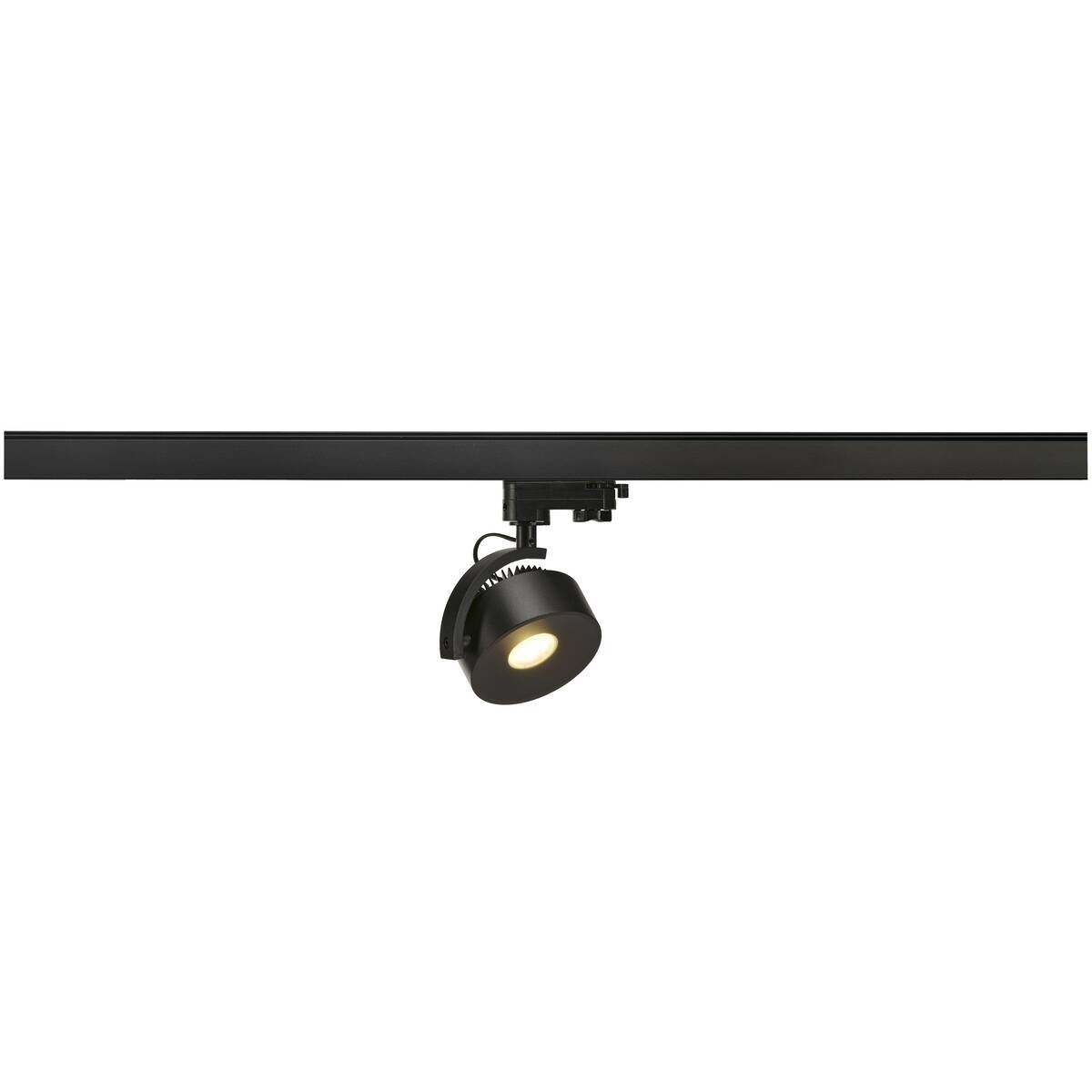 LA 152600 KALU TRACK LEDDISK pro tříokr. lištu černá 230V COB LED 12W 85° - BIG WHITE (SLV)