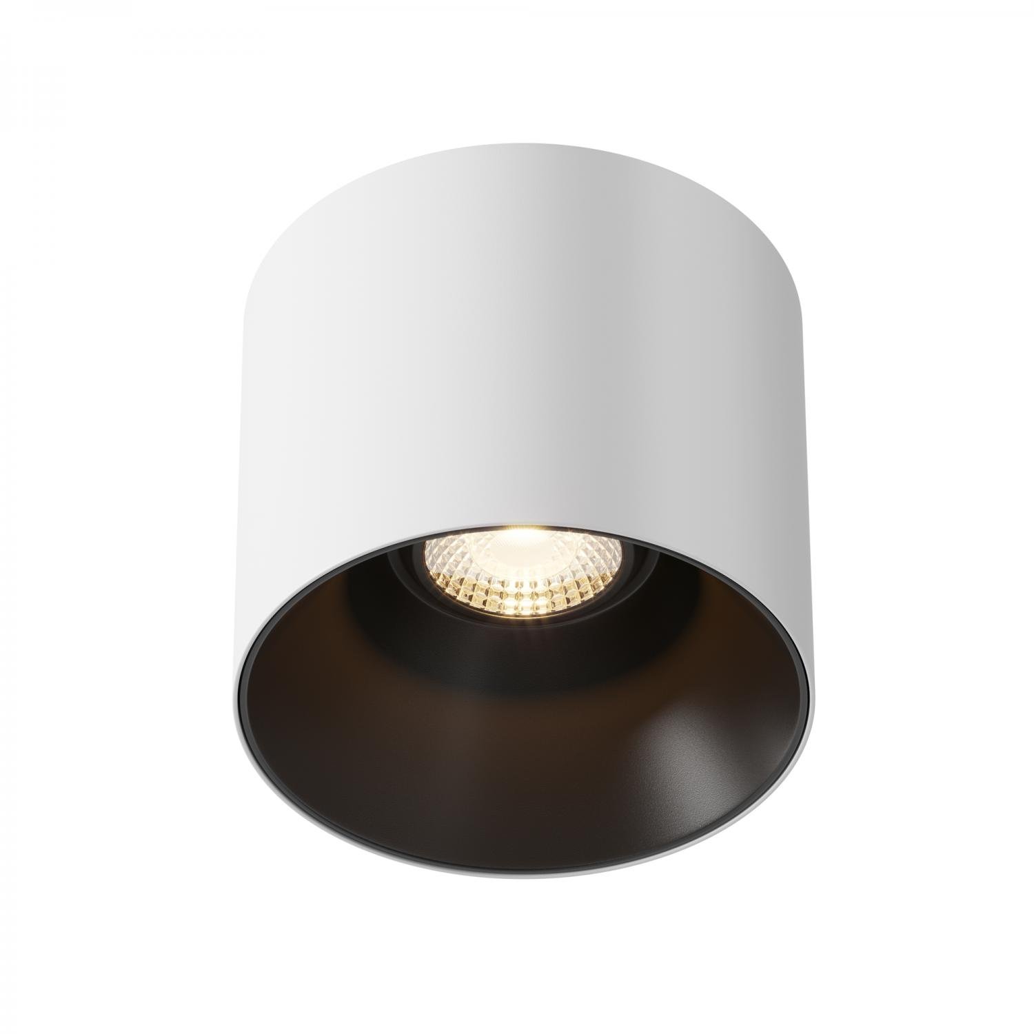 M C064CL-01-15W3K-D-RD-WBX - Stropní svítidlo Alfa LED 3000K 15W teplá bílá 1200lm černá/bílá hliník stmívatelné - MAYTONI