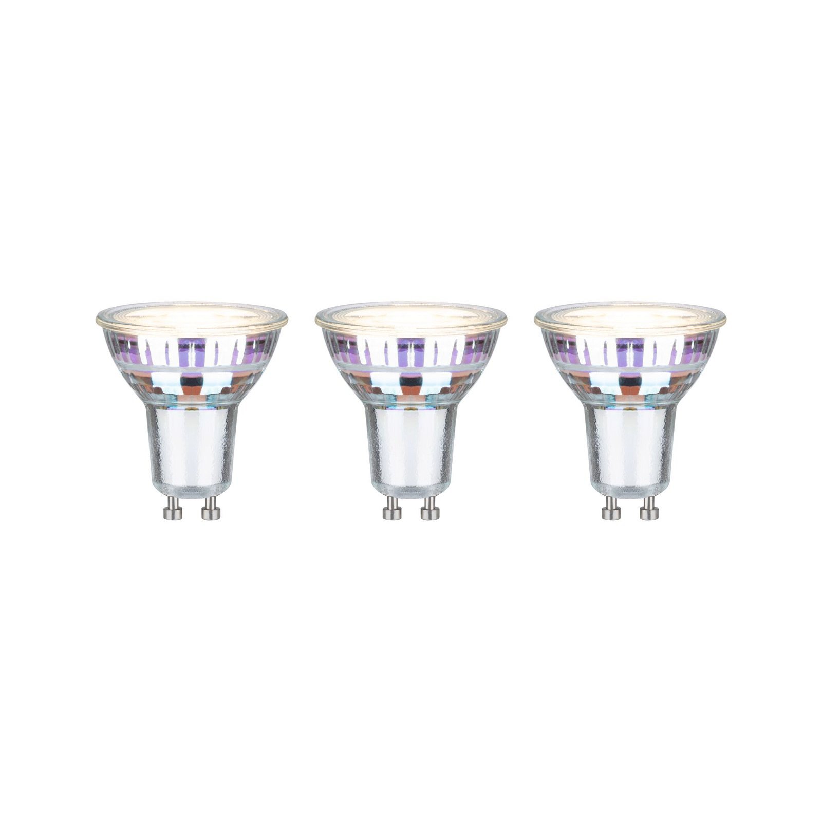 P 29193 Eco-Line Standard 230V LED reflektor GU10 3x2,5W 3000K stříbrná - PAULMANN