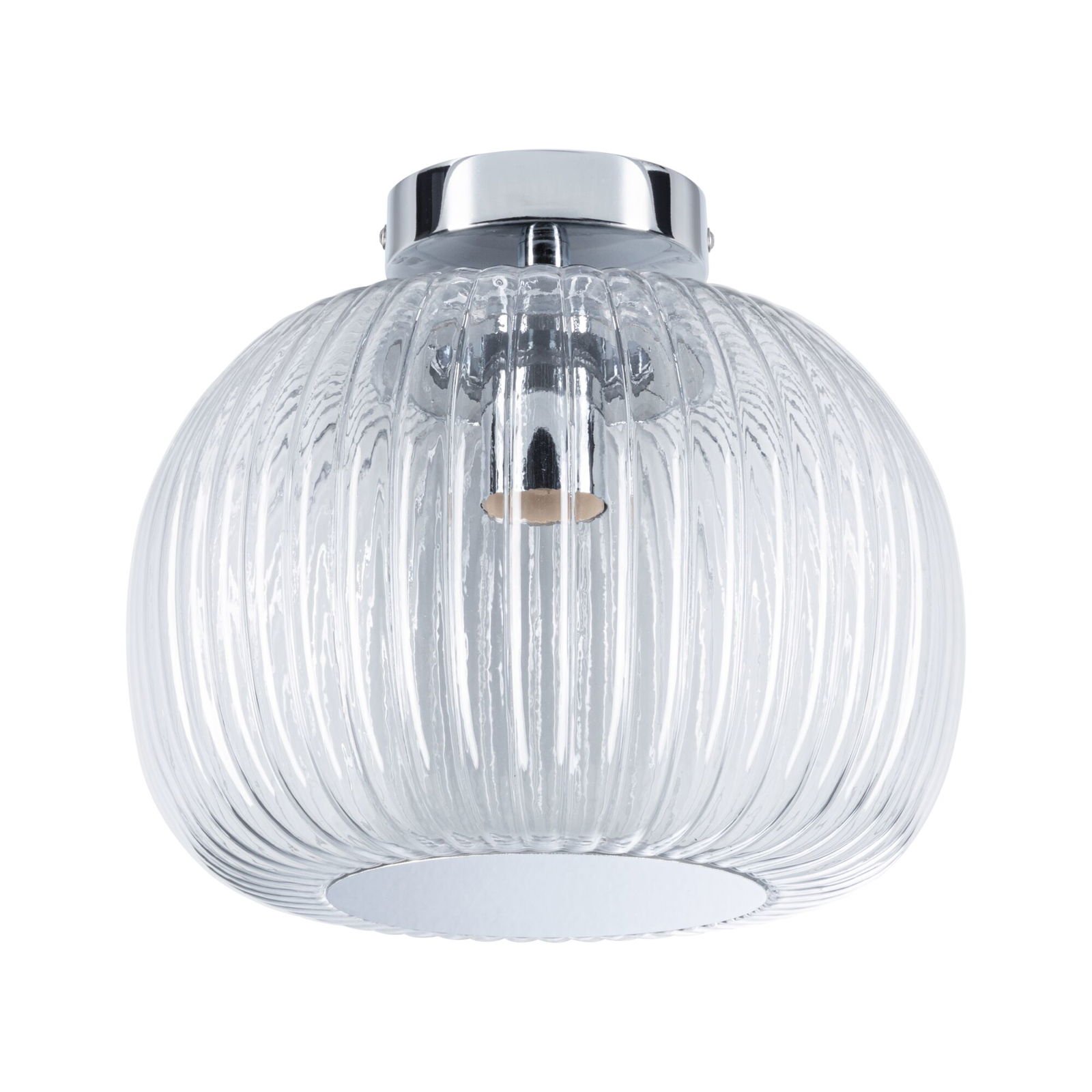 P 71142 LED stropní svítidlo Ruya IP44 E27 230V max. 60W sklo/chrom - PAULMANN