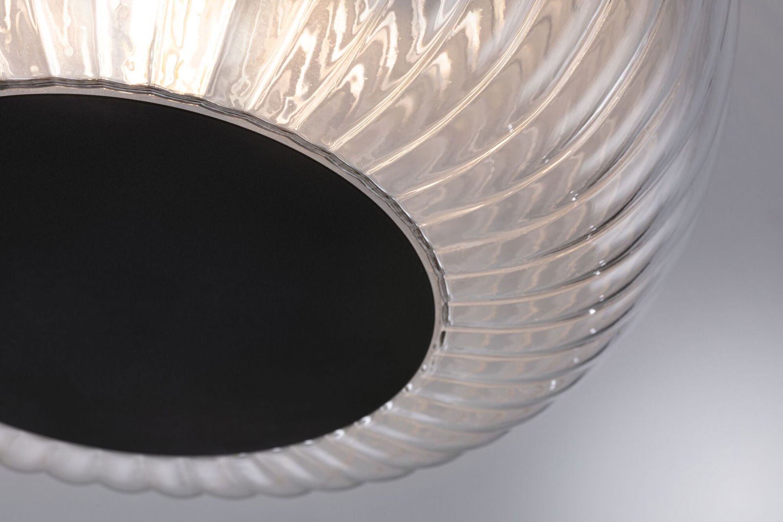 P 71146 LED stropní svítidlo Ruya IP44 E27 230V max. 60W sklo/černá mat - PAULMANN (obrázek 4)