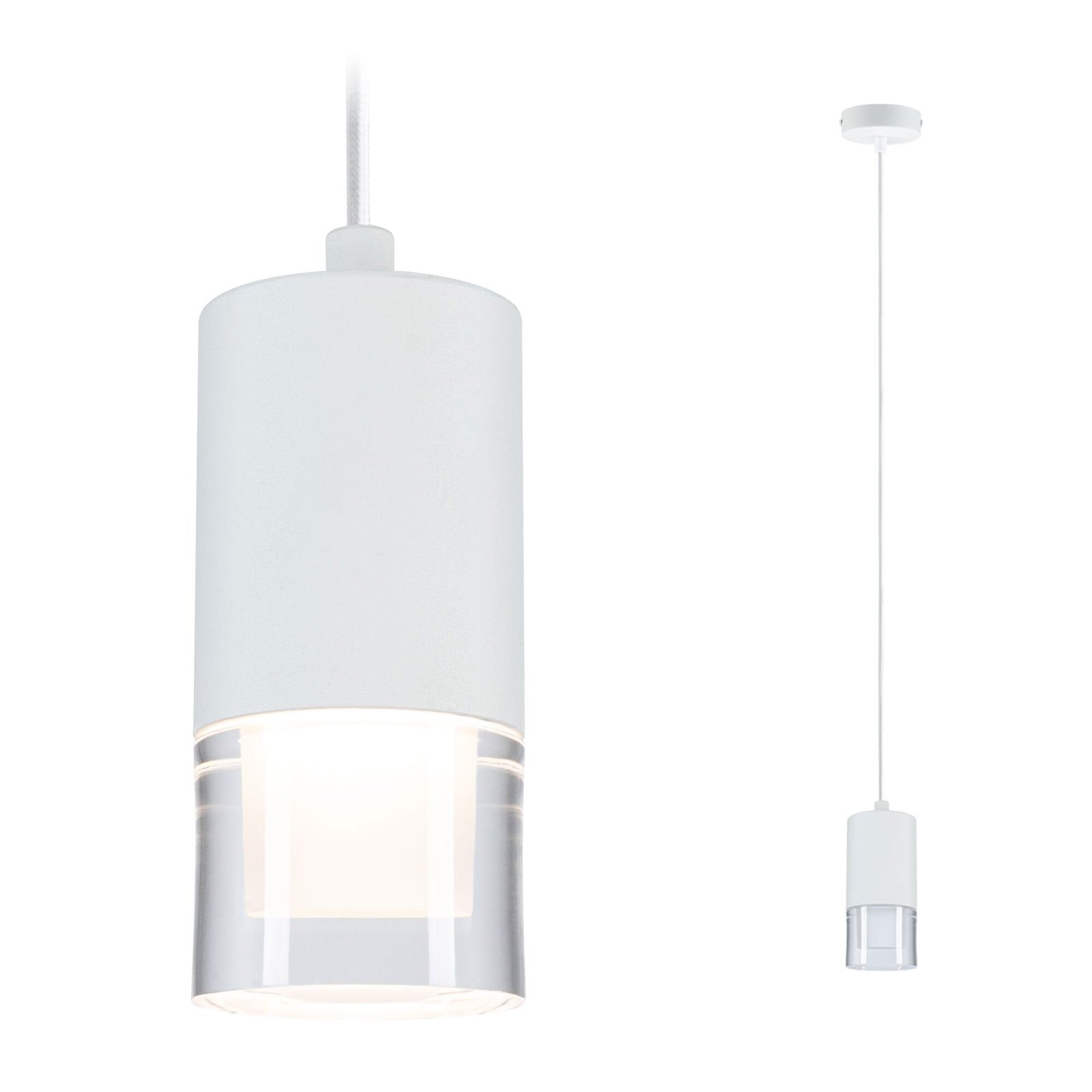 P 79998 LED závěsné svítidlo Kame 9W čirá/bílá - PAULMANN
