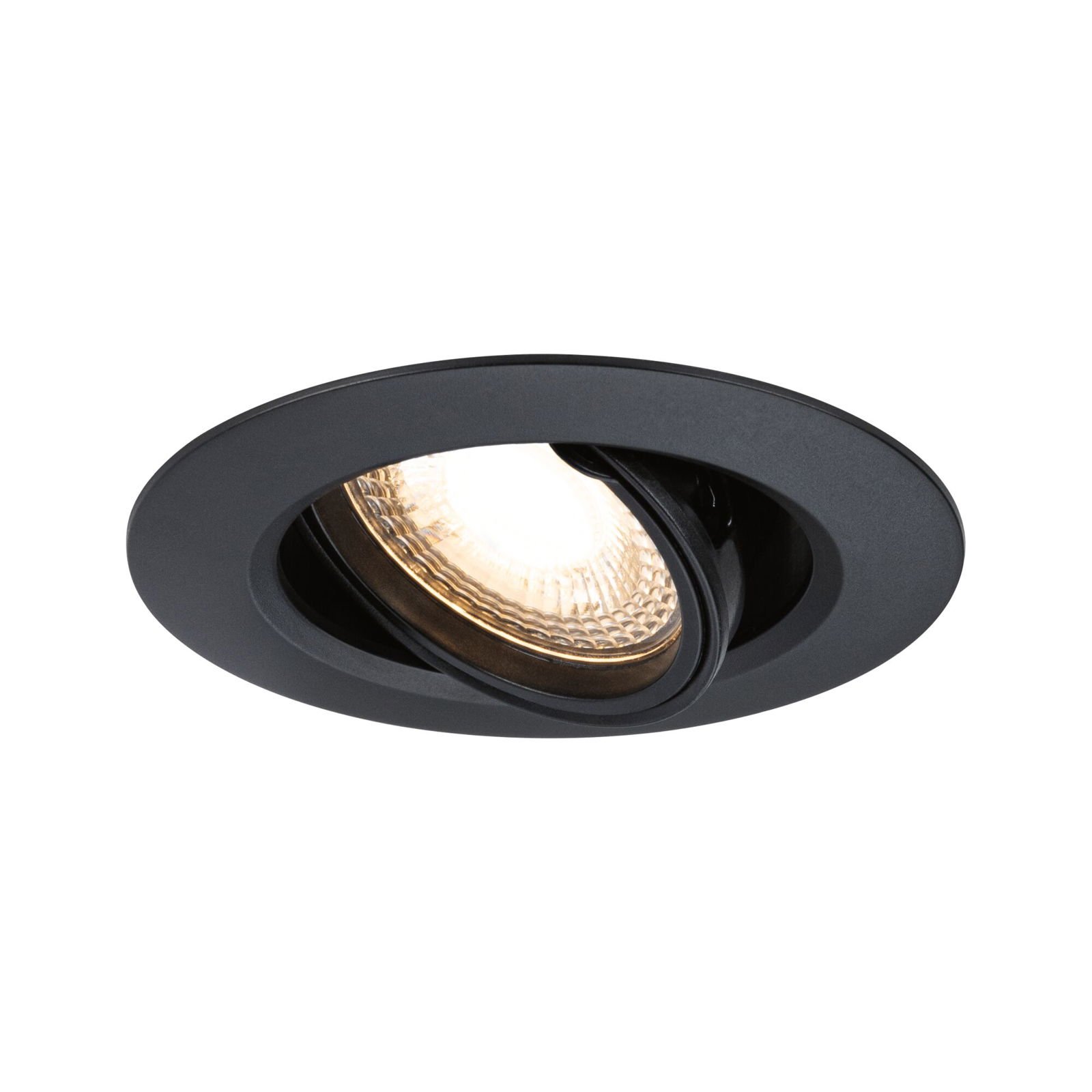 P 92111 Vestavné svítidlo 3ks-sada výklopné kruhové 90mm 30° GU10 max. 3x10W 230V černá - PAULMANN (obrázek 4)