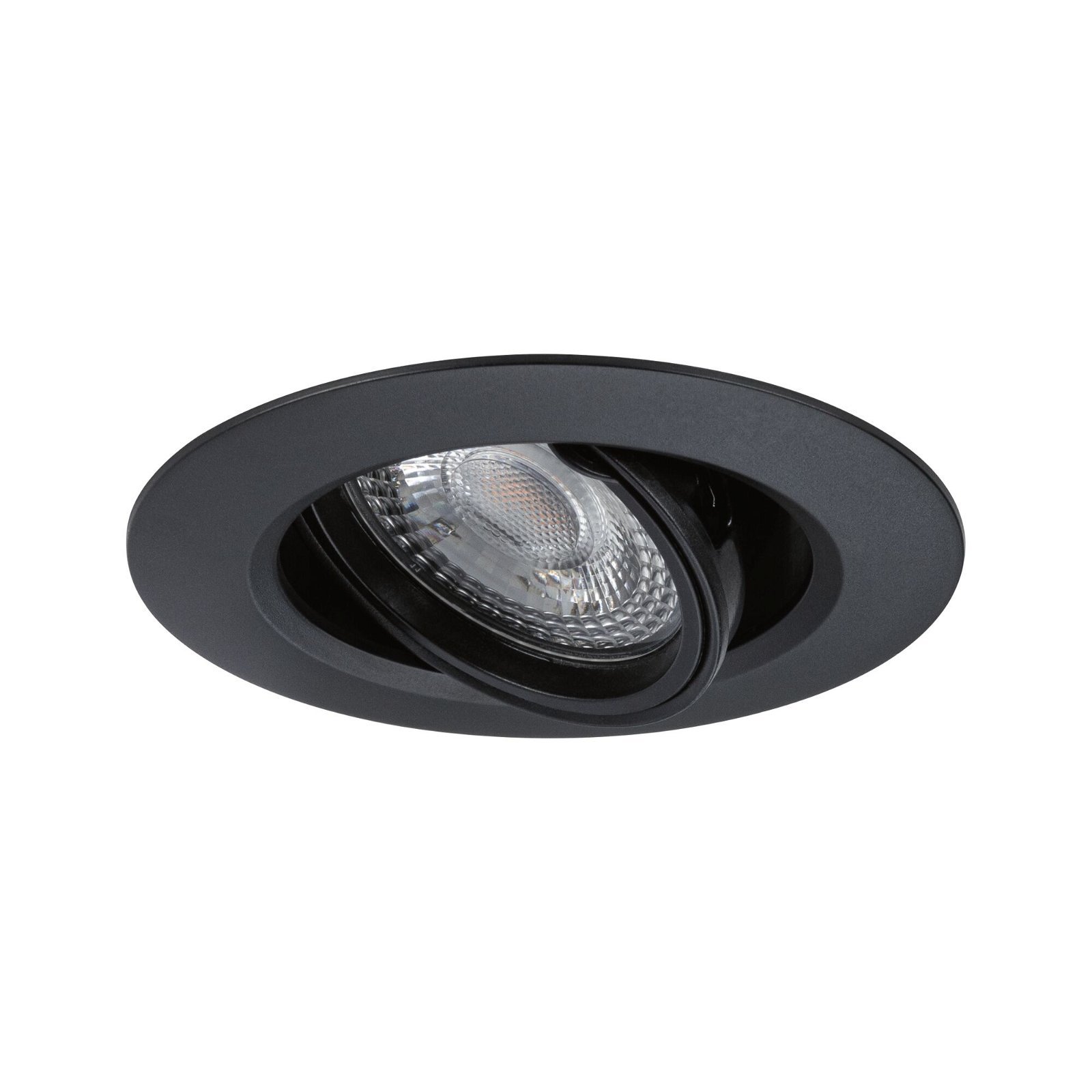 P 92111 Vestavné svítidlo 3ks-sada výklopné kruhové 90mm 30° GU10 max. 3x10W 230V černá - PAULMANN (obrázek 5)