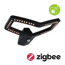 Obrázek pro produkt LED venkovní nástěnné svítidlo Smart Home Zigbee 3.0 Alara pohybové čidlo IP44 hranaté 375x270mm 3000 - 2200K 10W 230V antracit kov - PAULMANN