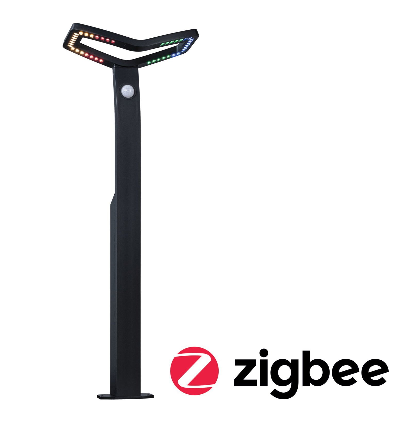 P 94794 LED stojací svítidlo Smart Home Zigbee 3.0 Alara pohybové čidlo IP44 hranaté 665mm RGBW+ 10W 230V antracit kov - PAULMANN