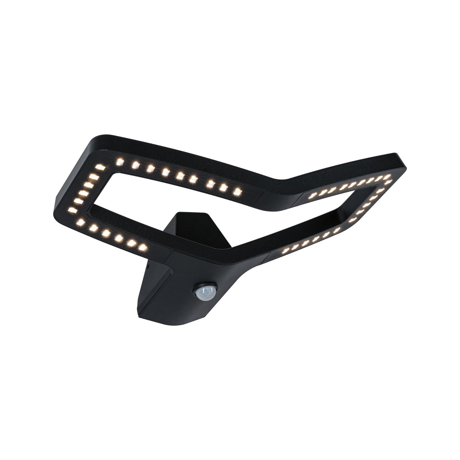 P 94795 LED venkovní nástěnné svítidlo Alara pohybové čidlo IP44 hranaté 375x270mm 3000K 10W 230V antracit kov - PAULMANN