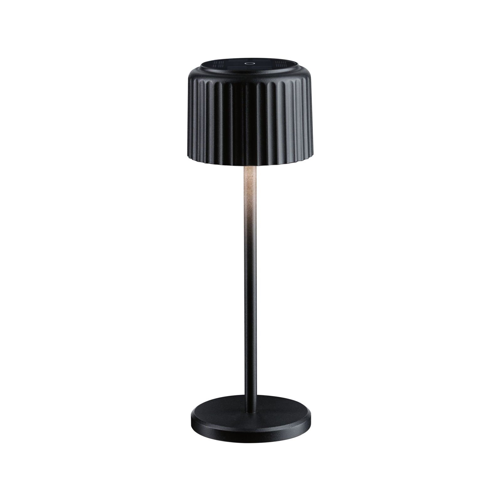 P 94878 Solární nabíjecí bateriové svítidlo Else IP44 stmívatelné 2700K černá - PAULMANN