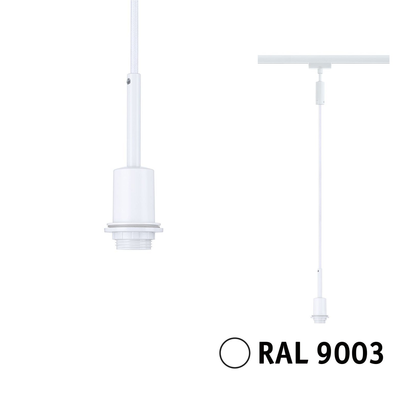 P 94886 URail závěs DecoSystems Basic E14 max. 20W 230V bílá - PAULMANN