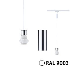 Obrázek pro produkt URail závěs 2Easy E27 max. 20W 230V bílá - PAULMANN
