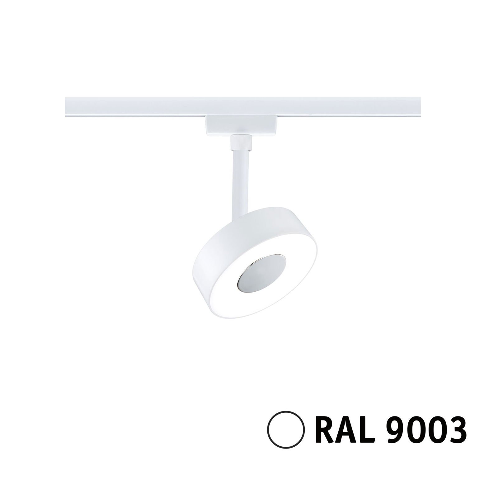 P 94892 URail LED lištový spot Circle samostatné svítidlo 5W 4000K stmívatelné 230V bílá - PAULMANN