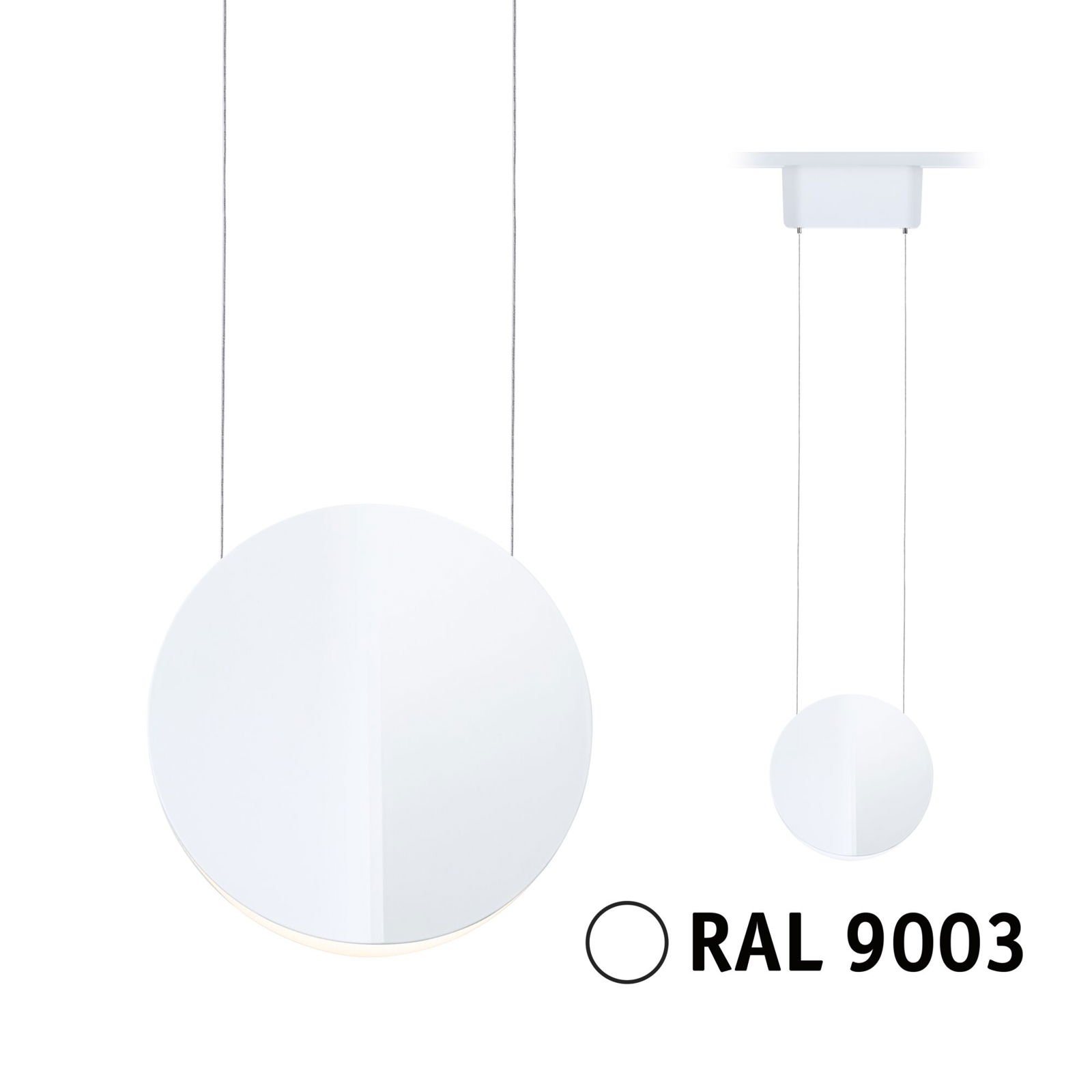 P 94963 URail LED závěs 3-krokové-stmívatelné Alejandro 10W 3000K stmívatelné 230V bílá - PAULMANN