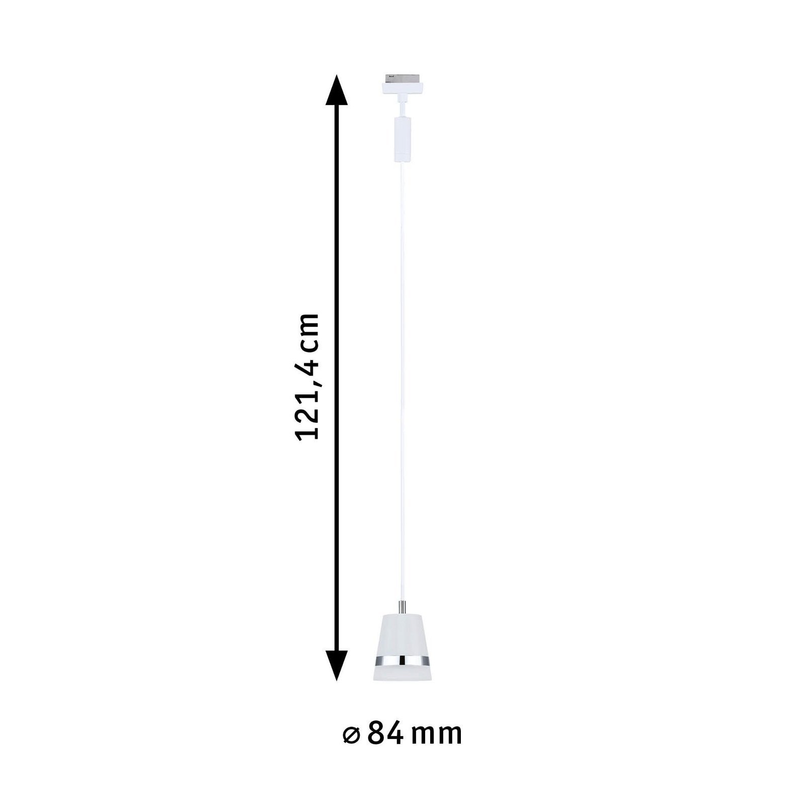 P 95629 URail závěs Cone GU10 max. 10W 230V bílá - PAULMANN (obrázek 3)