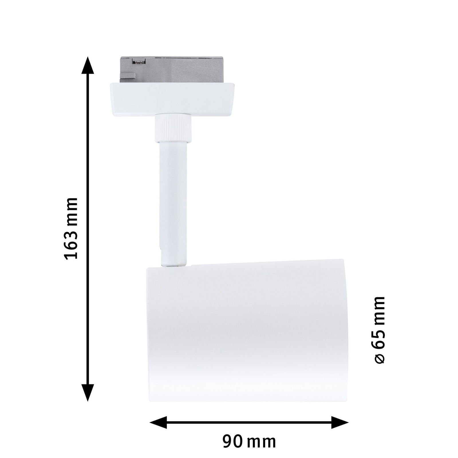 P 95632 URail lištový spot Luxe GU10 max. 10W 230V bílá - PAULMANN (obrázek 4)