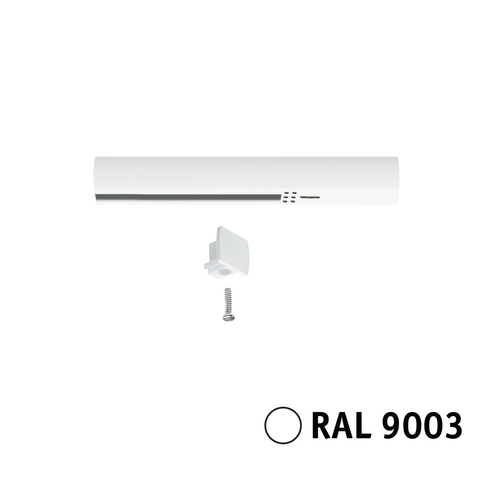 P 95642 URail koncové napájení 161x18mm max. 1000W bílá - PAULMANN