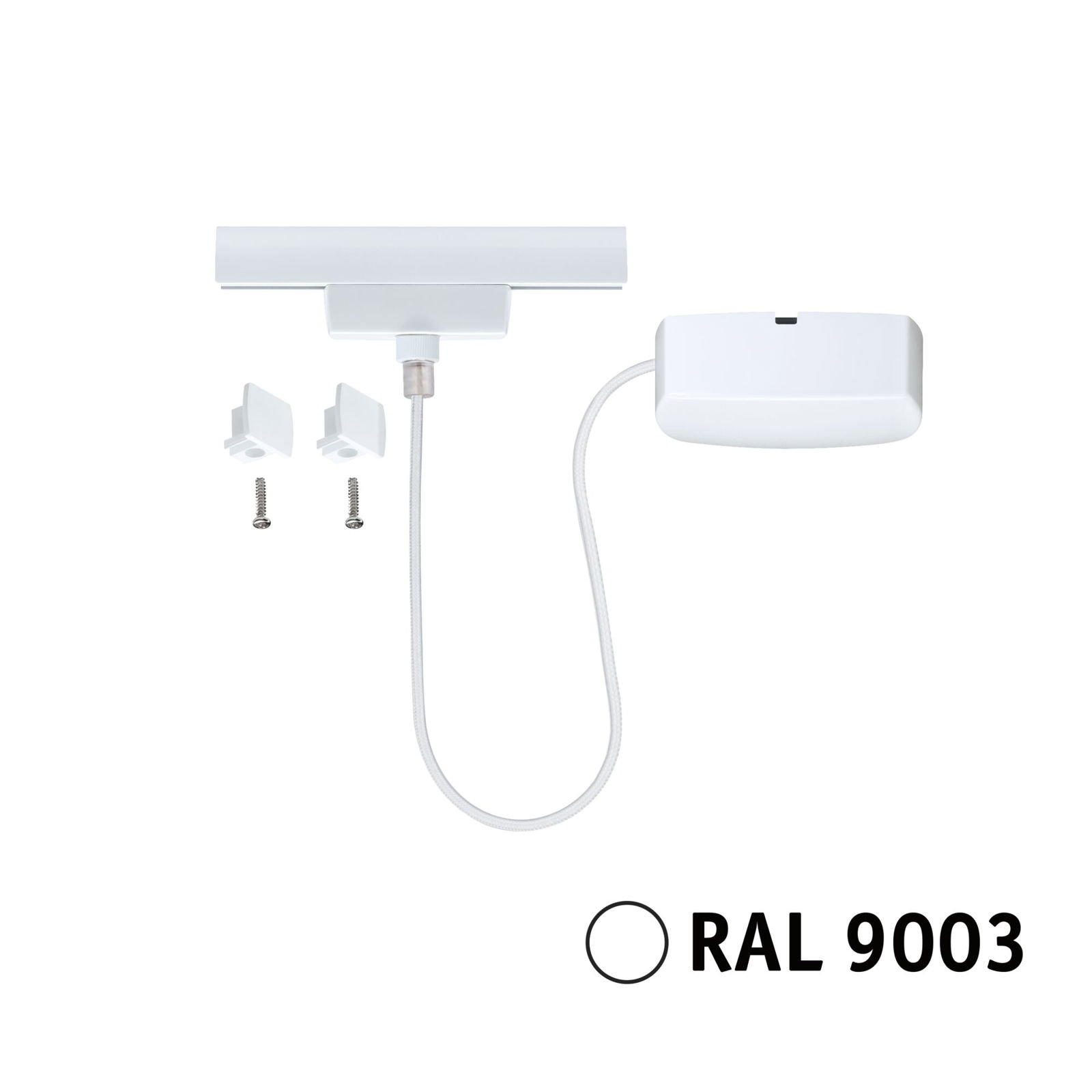 P 95644 URail napájecí kabel 1m max. 1000W bílá - PAULMANN